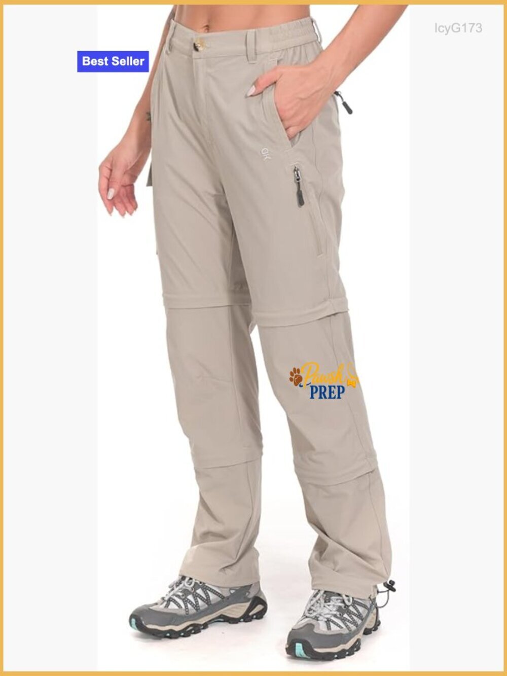 Convertible Zip-Off Hiking Pants, Quick Dry Stretch Cargo Pants for Women